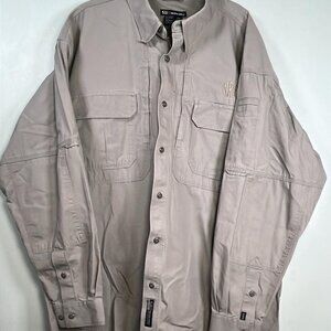 511 Khaki Tactical Series Vented Button‎ Up NRA 2XL/Reg Shirt